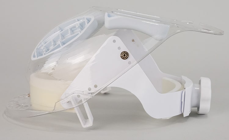 Clear MaxAir helmet respirator 